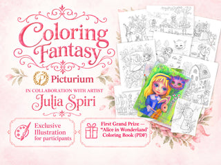 Free Coloring Contest with Julia Spiri & Picturium Coloring App🎨
