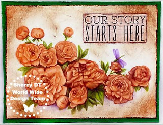 Grayscale Coloring Page, Flowers. Peonies and dragonfly