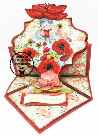 Dibujos para colorear, niña con ropa de flores de fantasía. El vestido de flores