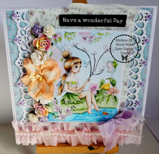 Coloriage. Fée tropicale