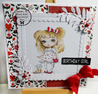 Coloring Page, Whimsy Cute Girl. Lili doll