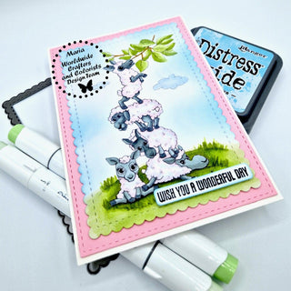 Coloring Page. Counting sheeps - The Art of Julia Spiri