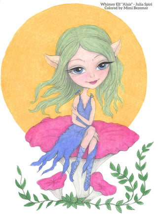 Coloriage, fées mignonnes. Confiance