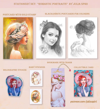 Stationery Collection. "Romantic Portraits"