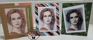 Page de coloriage en niveaux de gris, Beau portrait de femmes. Lucrèce