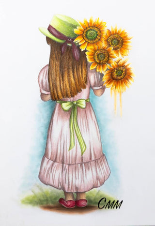 Sunny - Beautiful colored version by Julia Spiri, printable coloring page