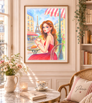 Original Watercolor Painting. Vacation in Paris