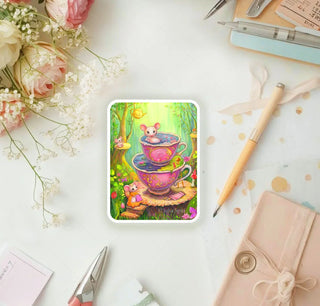 Vinyl Sticker. Mouse Spa