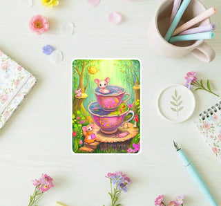 Vinyl Sticker. Mouse Spa