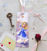 Bookmark with ribbon. Drink Me
