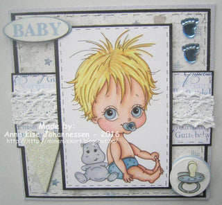 Coloriage, Bébé Garçon. C'est un garçon!