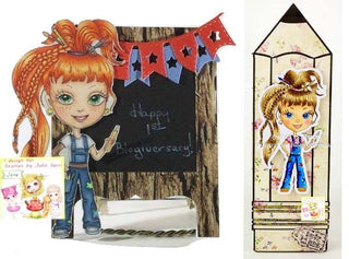 Coloring page. Crafty Girl