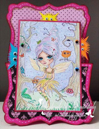 Coloring pages, Fairy in forest. I'm watching you