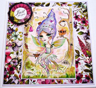 Coloring pages, Fairy in forest. I'm watching you