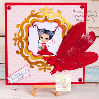 Dibujo para colorear, Chica Gótica. Griselda con Búho