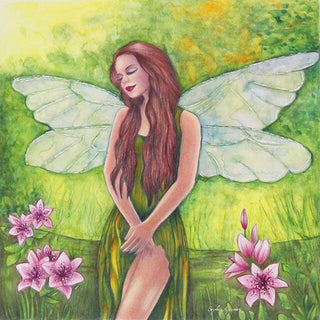 Page de coloriage en niveaux de gris, fille avec fleurs printanières et oiseau. Espoir