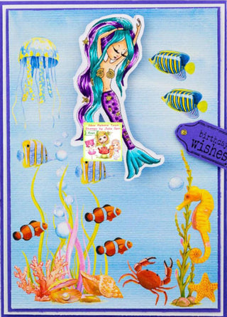 Coloring page. Atlantia Mermaid