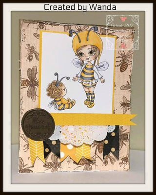 Dibujo para colorear, Chica Gótica. Griselda con Búho