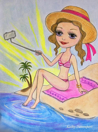 Coloriage, Aventure de Pirate Girl. Berthe