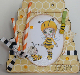 Dibujo para colorear, Chica Gótica. Griselda con Búho