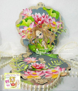 Grayscale Coloring Page, Little Mermaid in Ocean. Oceania Mermaid