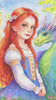 Original Watercolor Painting. Elowen and the Dragons Heart, video