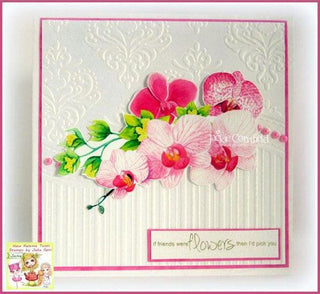 Watercolor Hand Painted Flowers Clip Art. Orchids