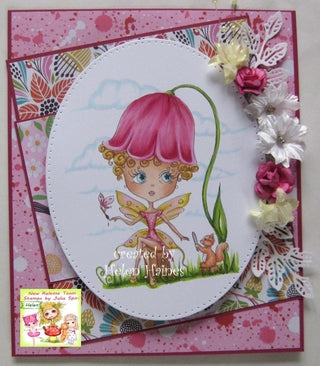 Coloring page, Fairy Forest Dweller. Forest hairdressing - The Art of Julia Spiri