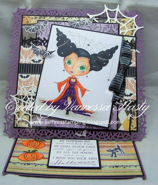 Coloring page. Gothic Witch - The Art of Julia Spiri