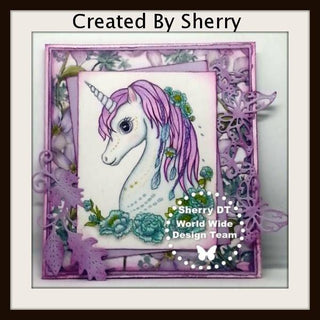 Coloring Pages, Fantasy Unicorn with Flowers. Spirit Dreamer - The Art of Julia Spiri