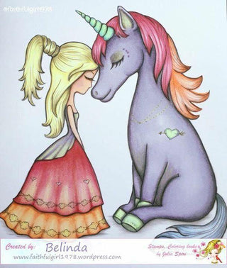 Coloring Pages, Friendship. Unicorn moment - The Art of Julia Spiri