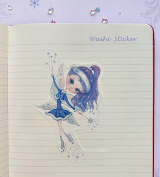 Stickers, Washi Sticker and Waterproof Vinyl sticker. Winter Fairytale - The Art of Julia Spiri