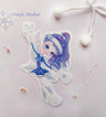 Vinyl Sticker. Winter Fairy